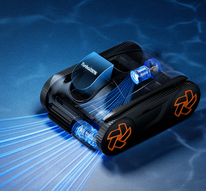 200 % Turbo-Reinigungsleistung