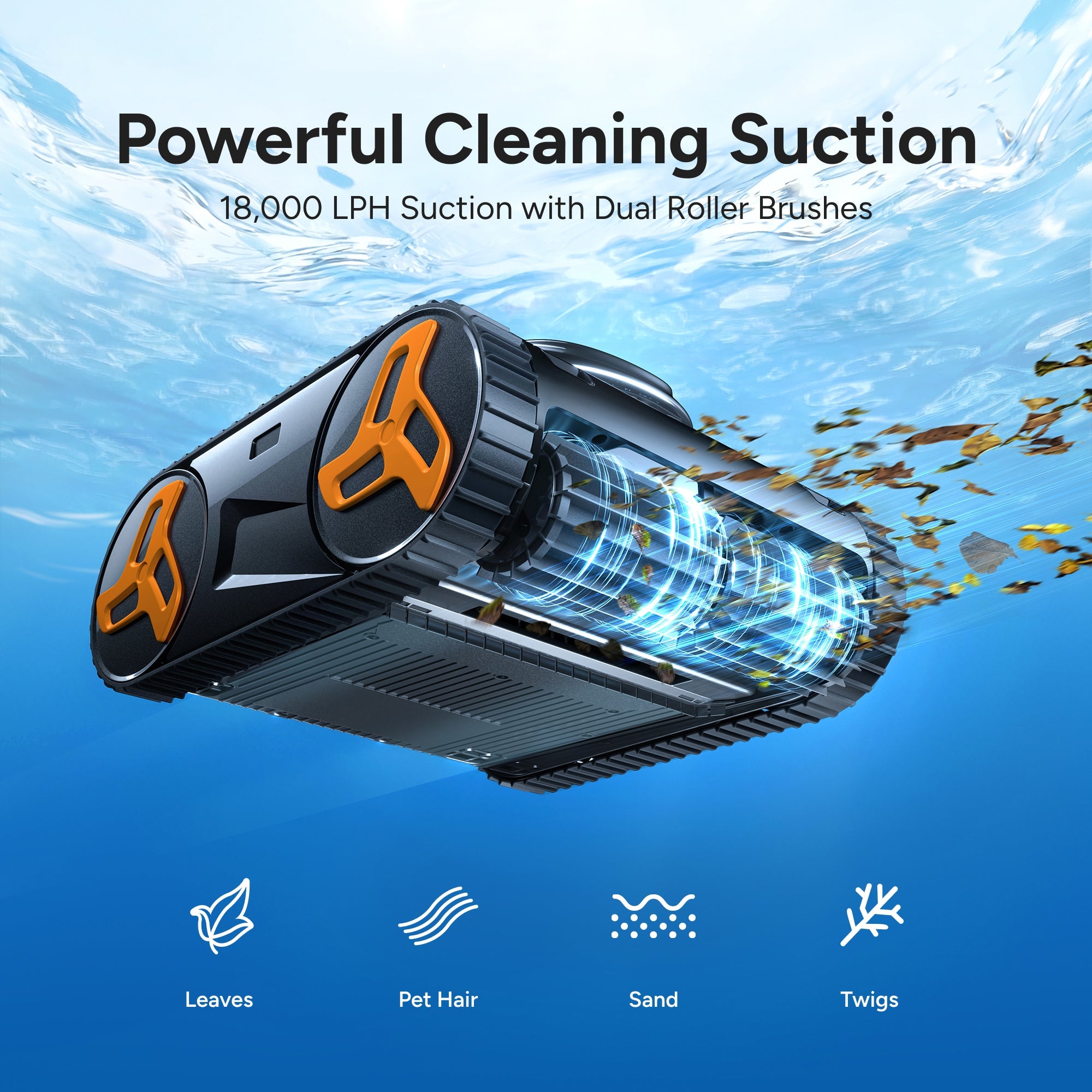 iGarden Pool Cleaner KN35/KN55 Powerful Cleaning Suction