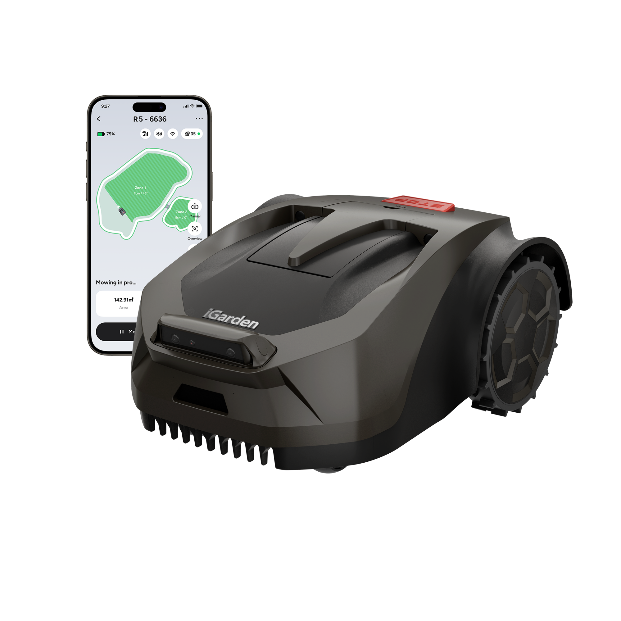 iGarden Robotic Lawn Mower R Series APP Control