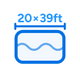 Für Pools bis zu 20 x 39 Fuß