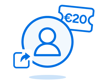 Share & Earn €20 Back